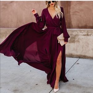 Vici Diana Maxi Dress- Wine Medium